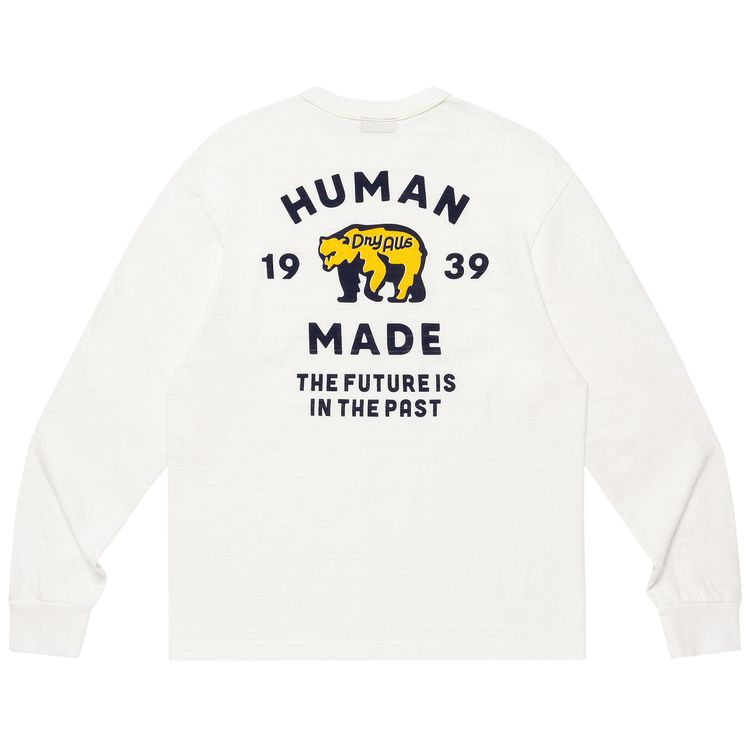 Human Made Graphic Long Sleeve T Shirt 2 White