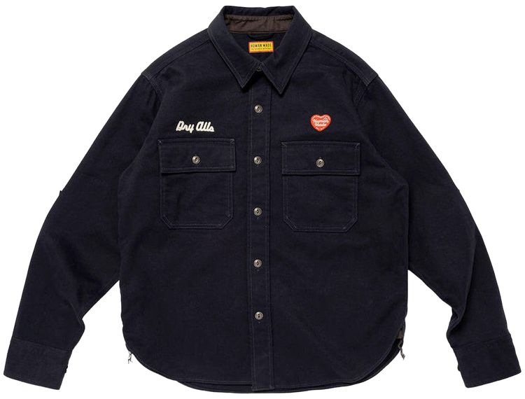 Human Made Work Shirt Navy