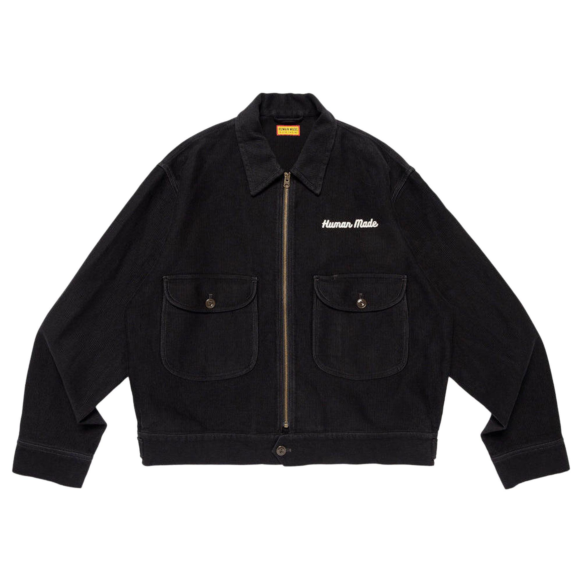 Buy Human Made Zip Up Work Jacket 'Black' - HM30JK009 BLAC | GOAT