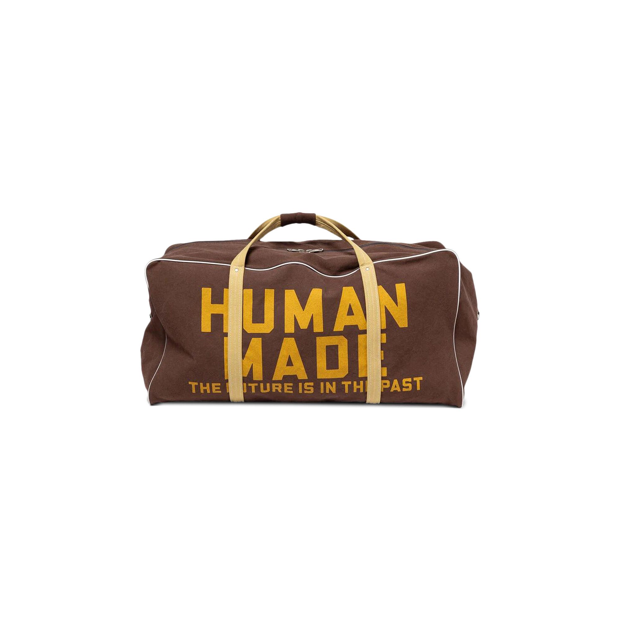Buy Human Made Canvas Boston Bag Large 'Brown' - HM30GD042 BROW | GOAT