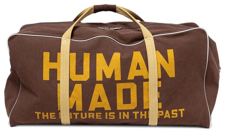 Human Made Canvas Boston Bag Large Brown