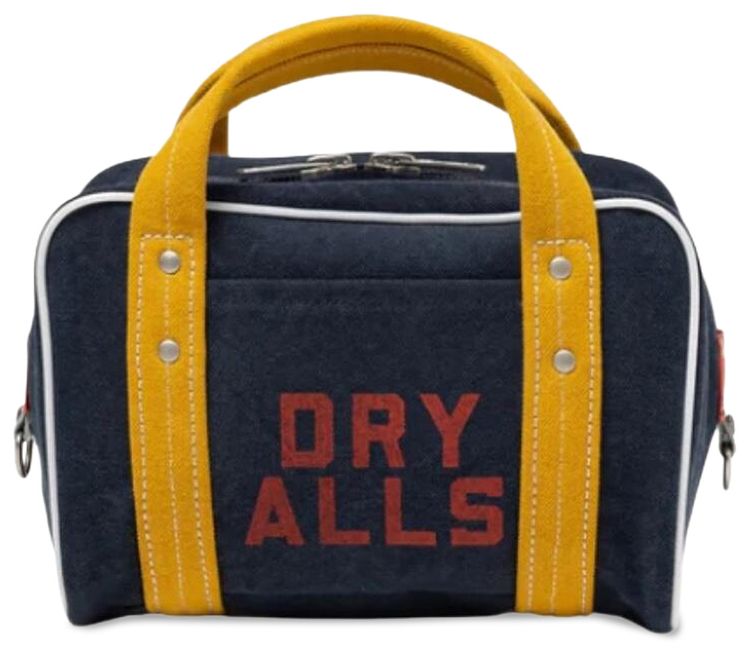 Human Made Canvas Boston Bag Small Navy
