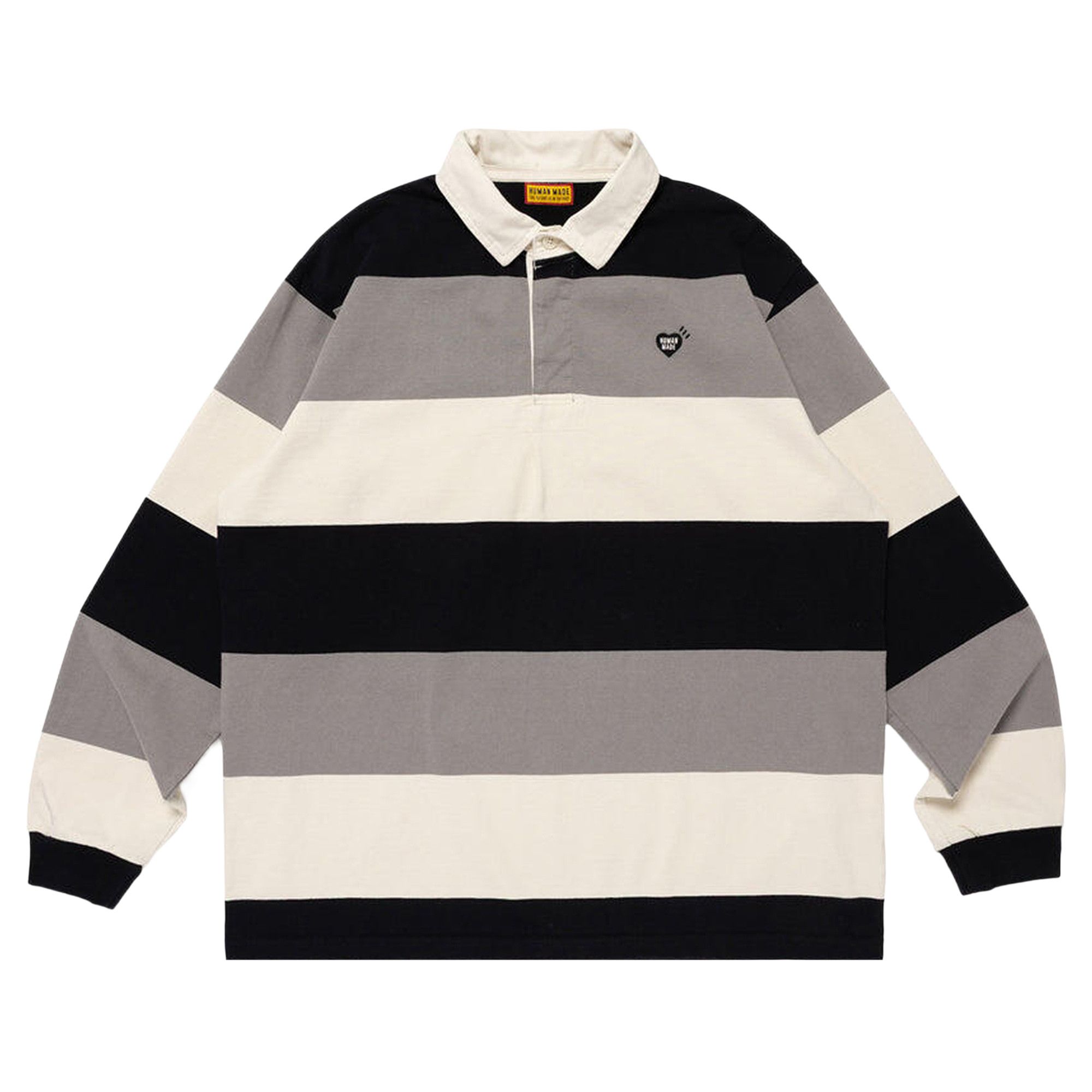 Buy Human Made Rugby Shirt 'Black' - HM30CS006 BLAC | GOAT