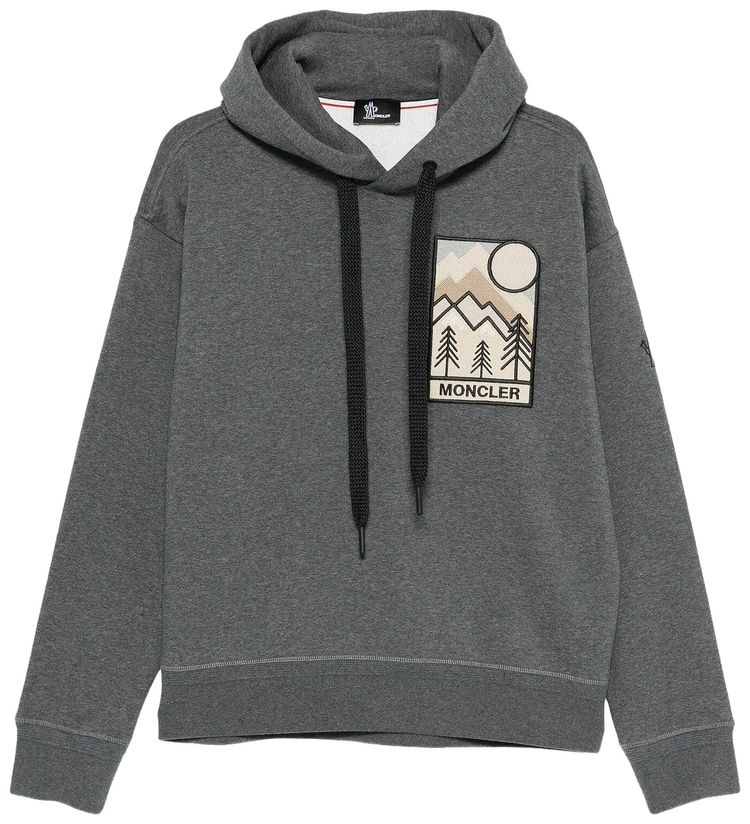 Moncler Grenoble Hoodie Sweater Grey
