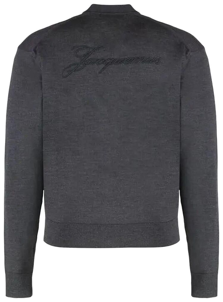 Jacquemus Le Cardigan Brode Dark Grey