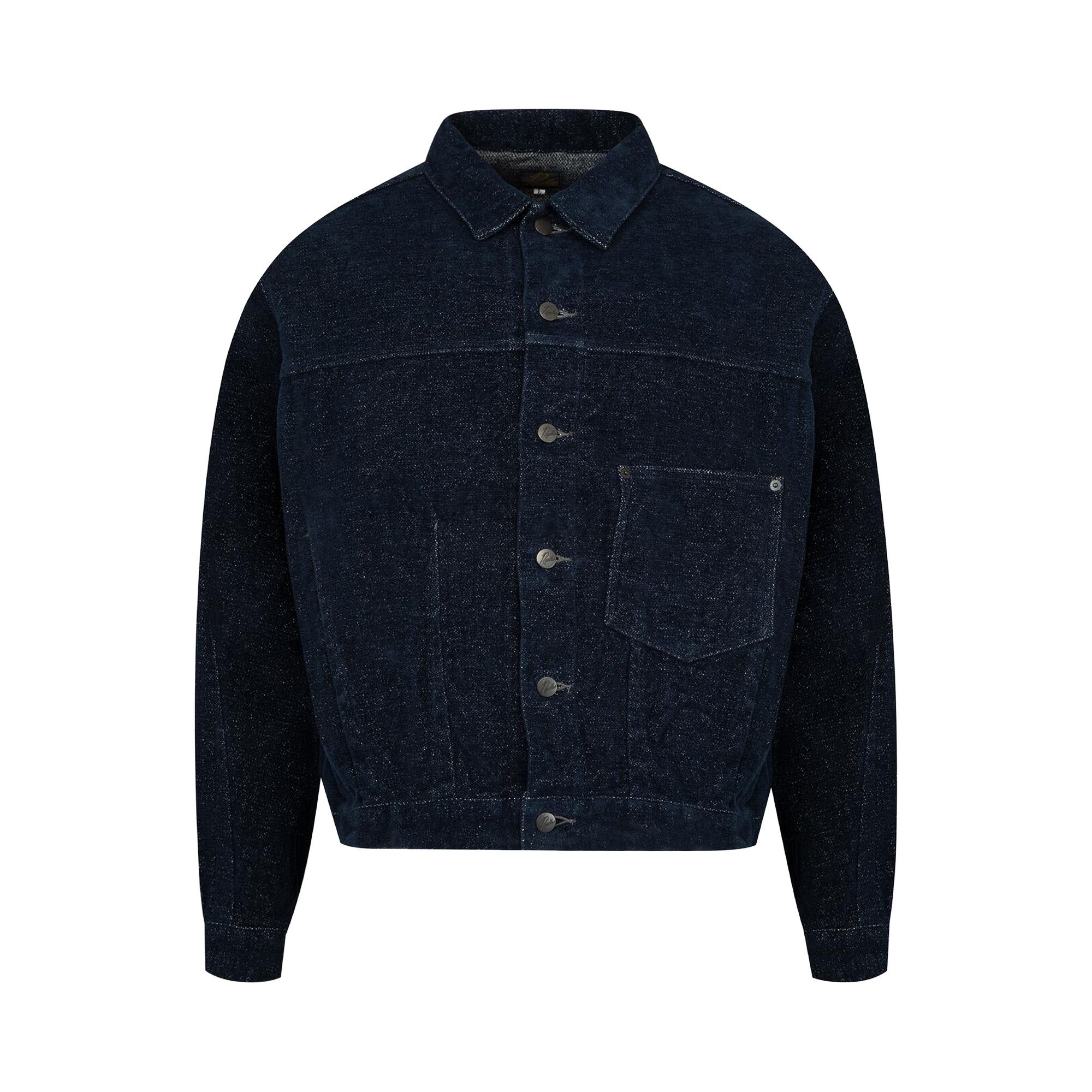 Buy Needles Darts Bottom Jean Jacket 'Navy' - RW224 NAVY | GOAT
