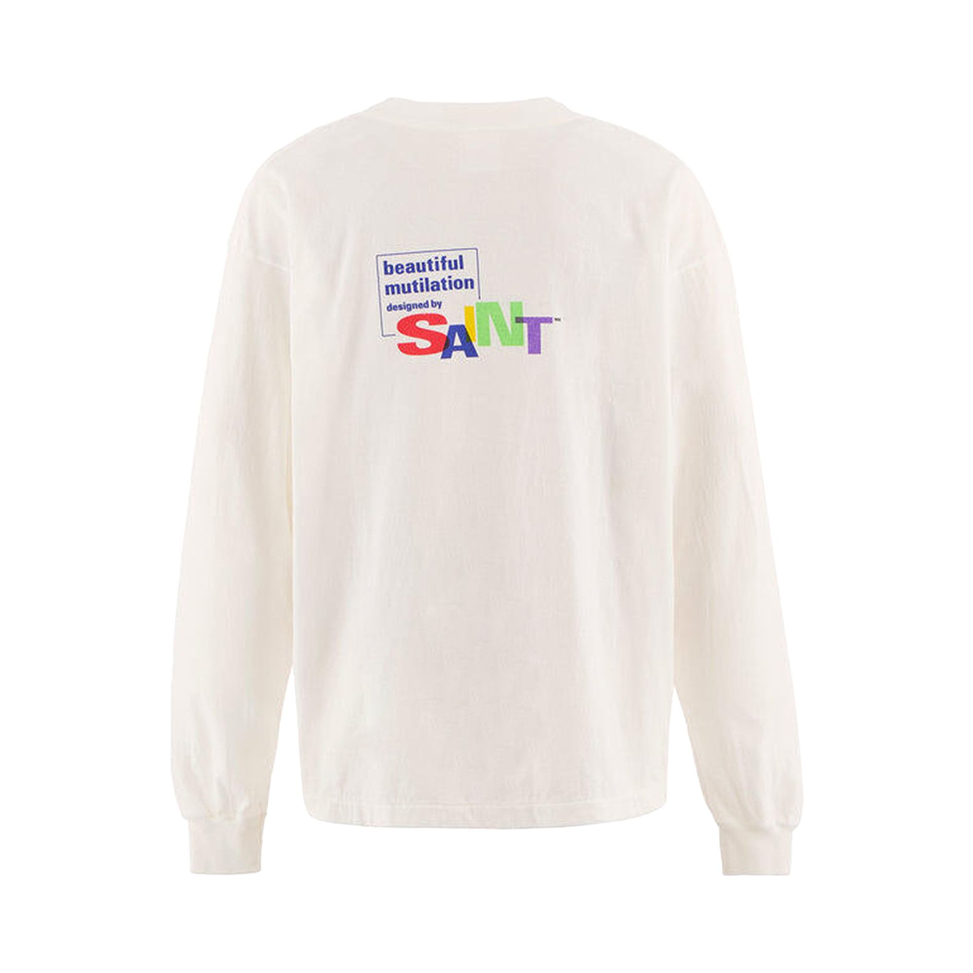 25AW SAINT Mxxxxxx BEAUTIFUL SAINT LS Ｌ Buy SAINT Mxxxxxx Beautiful Saint Long-Sleeve Tee 'White' - SM HR1