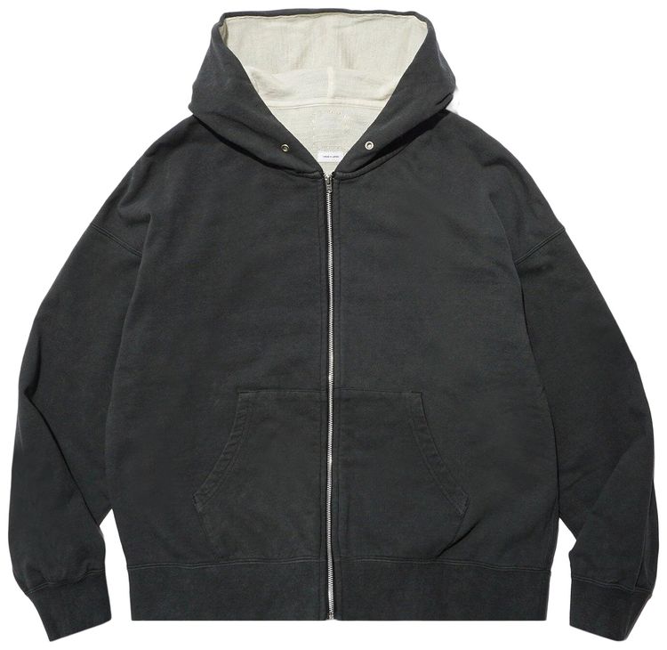 Visvim Jumbo SB Dual Hoodie FZ DMGD Black