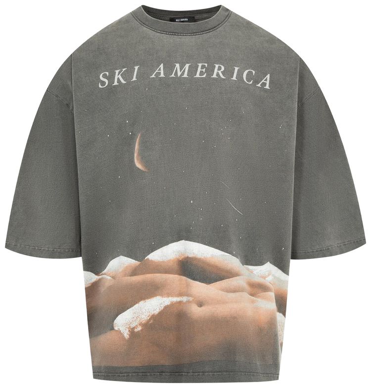 Willy Chavarria Ski America Buffalo Tee Black