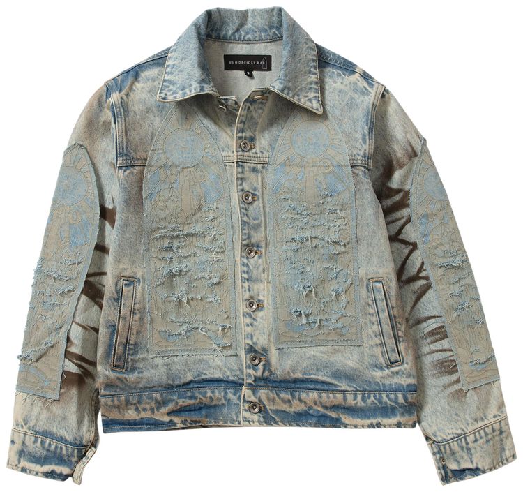 Who Decides War Mechanic Trucker Jacket Denim