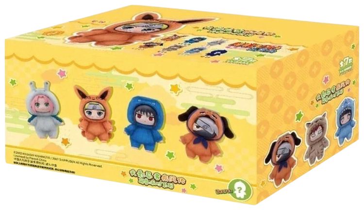 Miniso Top Toy x Naruto Beast Party Plush Keychains Sealed Case Mystery 6 Blind Boxes