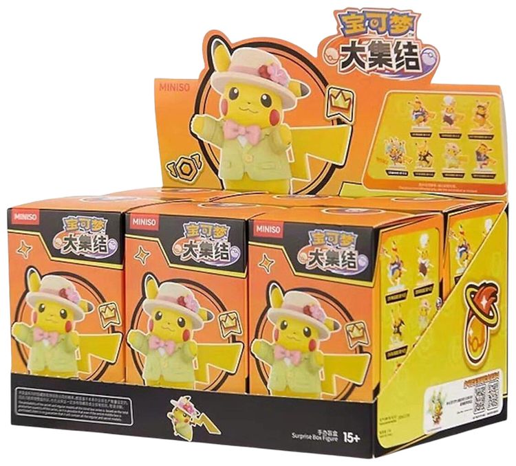 Miniso Top Toy x Pokemon Unite Series Pikachu Figure Sealed Case Mystery 6 Blind Boxes