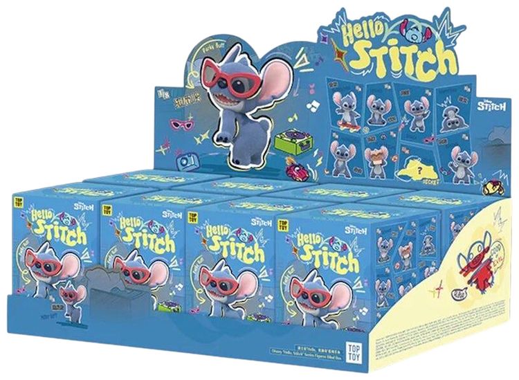 Miniso Top Toy x Disney Hello Stitch Series Figure Sealed Case Mystery 8 Blind Boxes