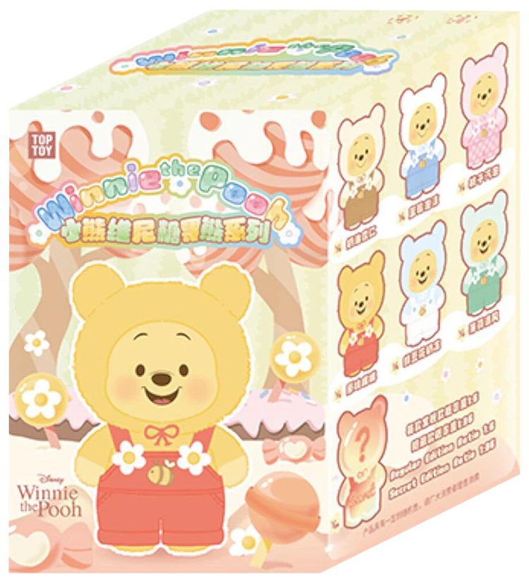 Miniso Top Toy x Disney Winnie the Pooh Candy Series Vinyl Plush Single Blind Box Mystery