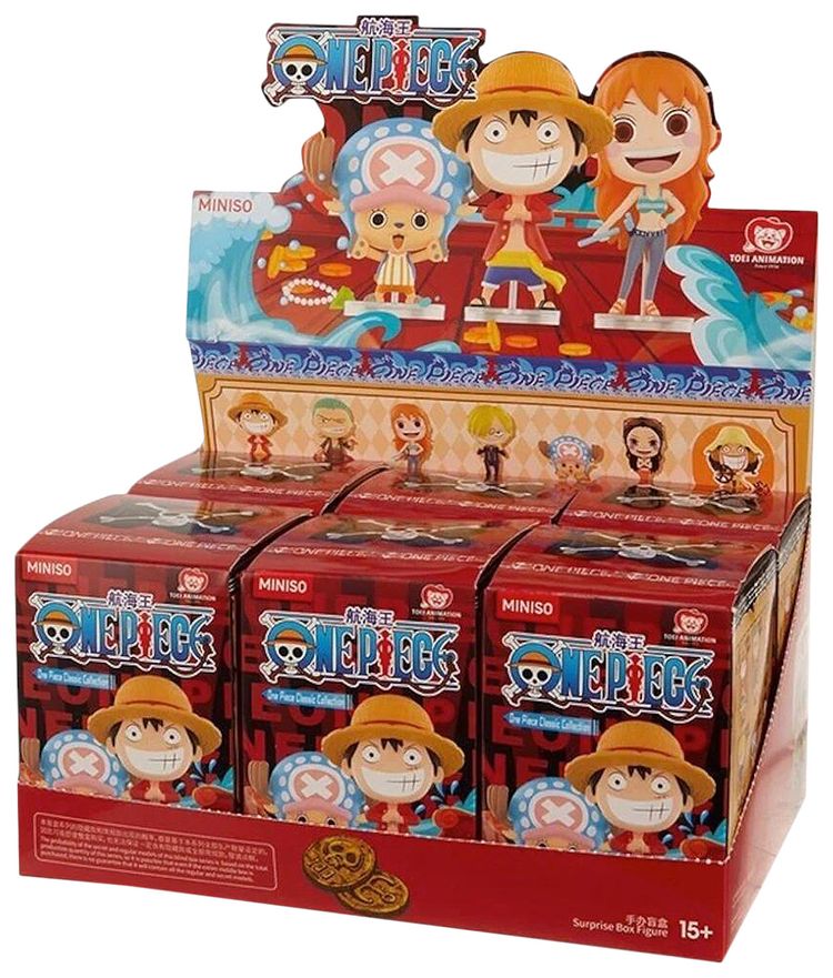 Miniso x One Piece Classic Characters Series Figure Sealed Case Mystery 6 Blind Boxes