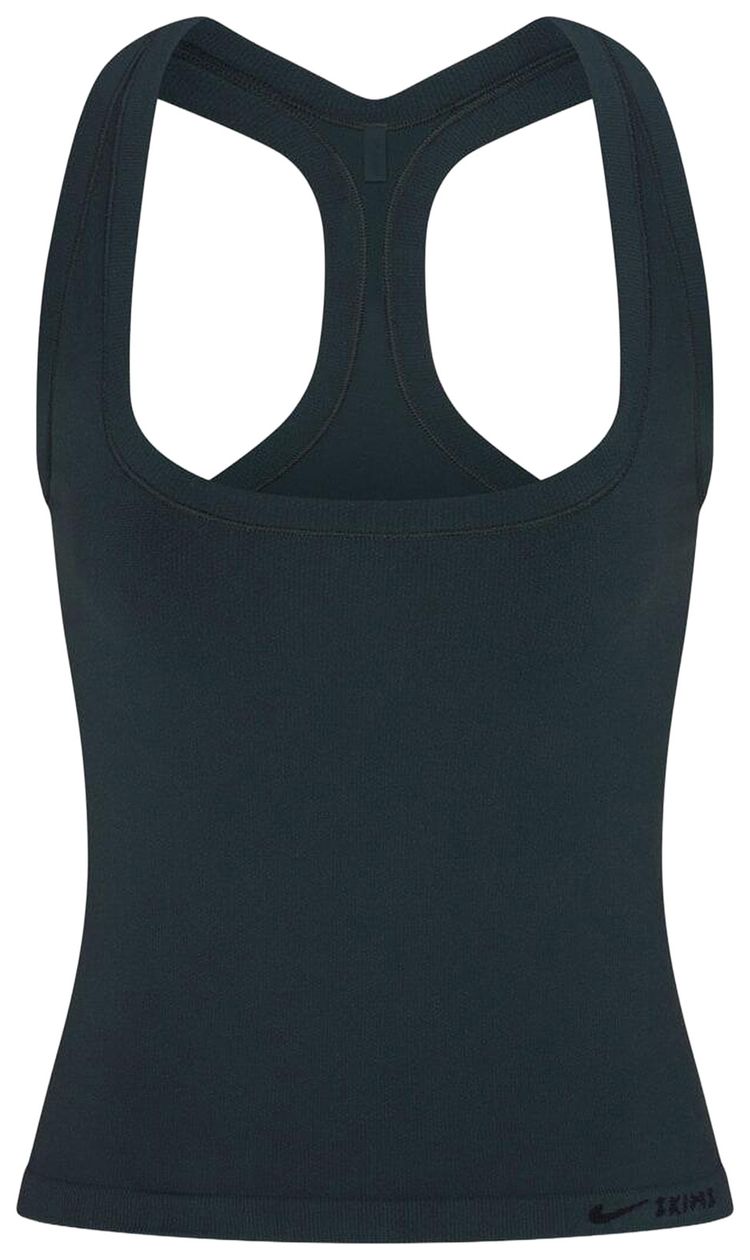 NikeSKIMS Vintage Seamless Racerback Tank Top Dark TealDark Teal