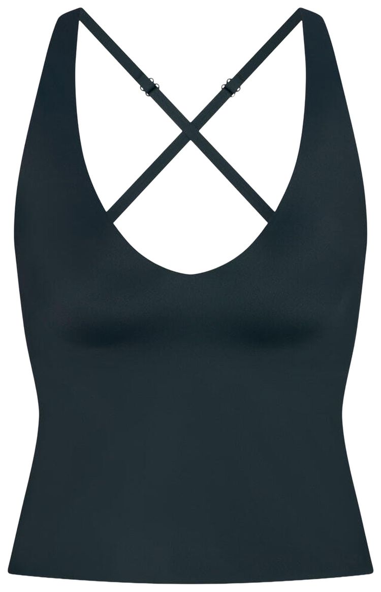 NikeSKIMS Shine V Neck Tank Top Dark TealDark Teal