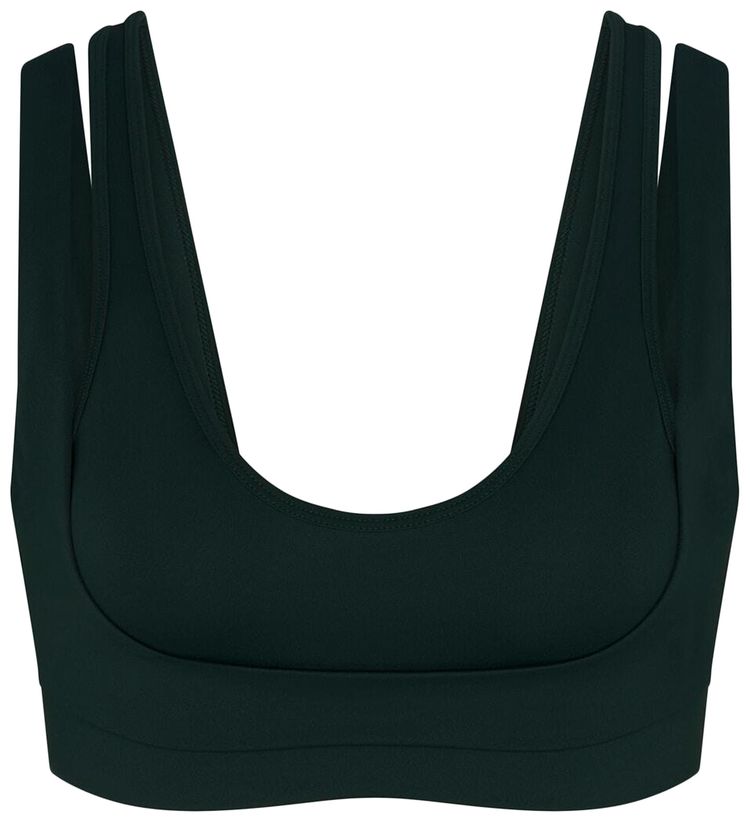 NikeSKIMS Matte Double Strap Scoop Bra Dark TealDark Teal