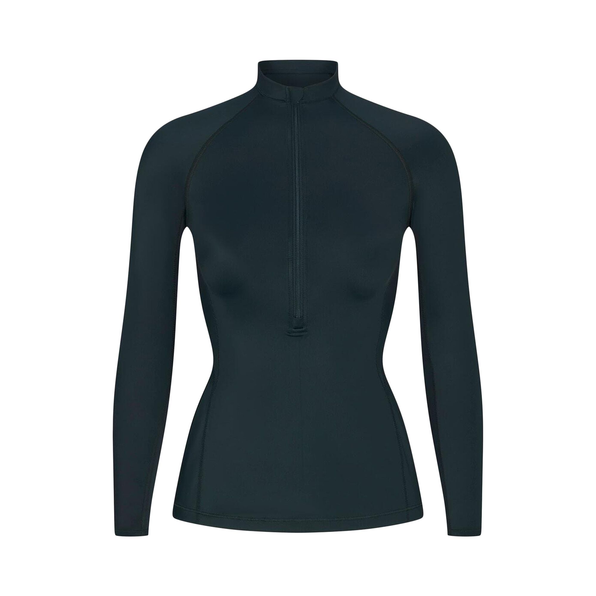 Buy NikeSKIMS Shine Long-Sleeve Half-Zip Top 'Dark Teal/Dark Teal