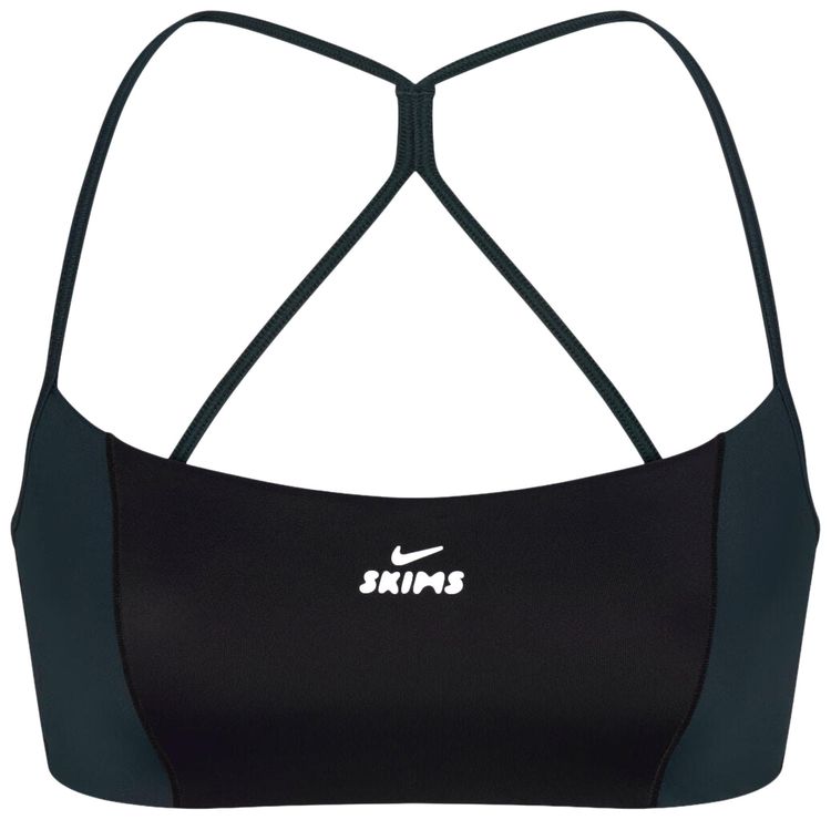 NikeSKIMS Shine Micro Scoop Bra ObsidianDark Teal