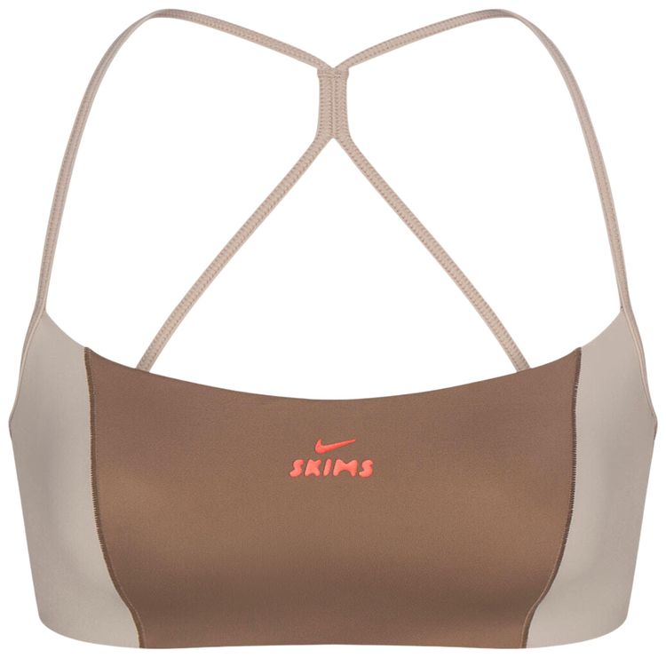 NikeSKIMS Shine Micro Scoop Bra TruffleStone