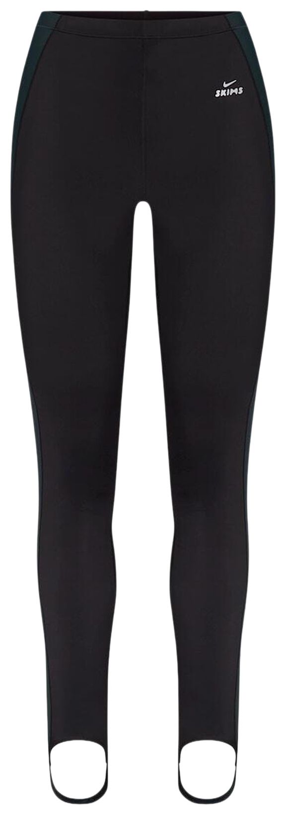 NikeSKIMS Shine High Waisted 26 Stirrup Leggings with Drawcord ObsidianDark Teal