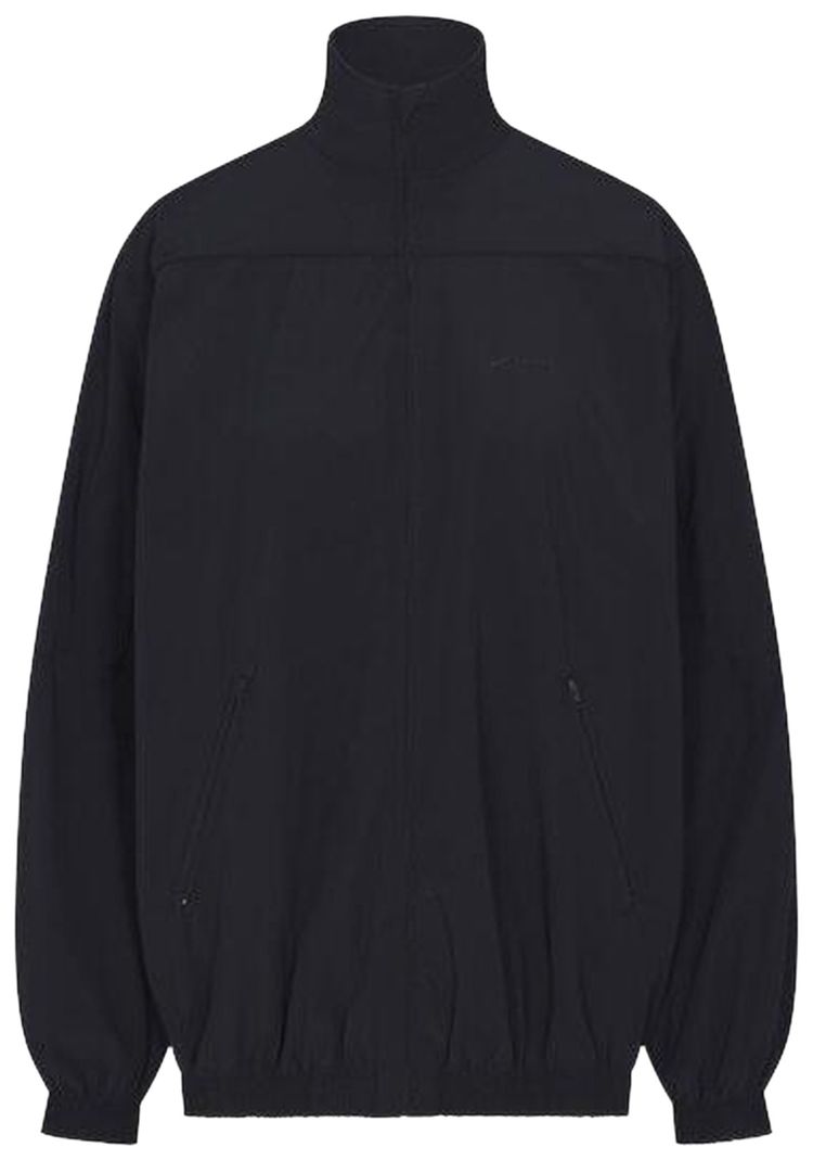 NikeSKIMS Woven Nylon Oversized Track Jacket Obsidian