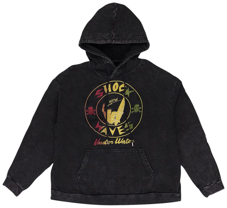 Who Decides War Shock Waves Pullover Hoodie Black