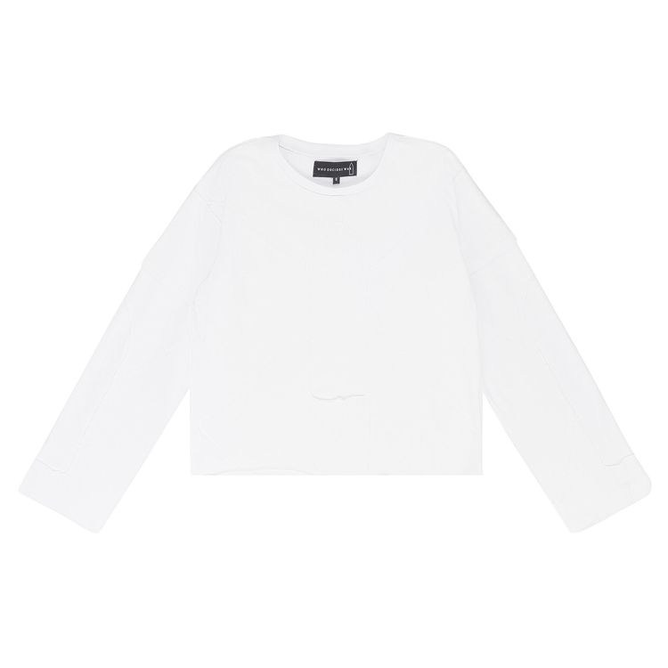 Who Decides War Amalgamated Window Long Sleeve T Shirt White