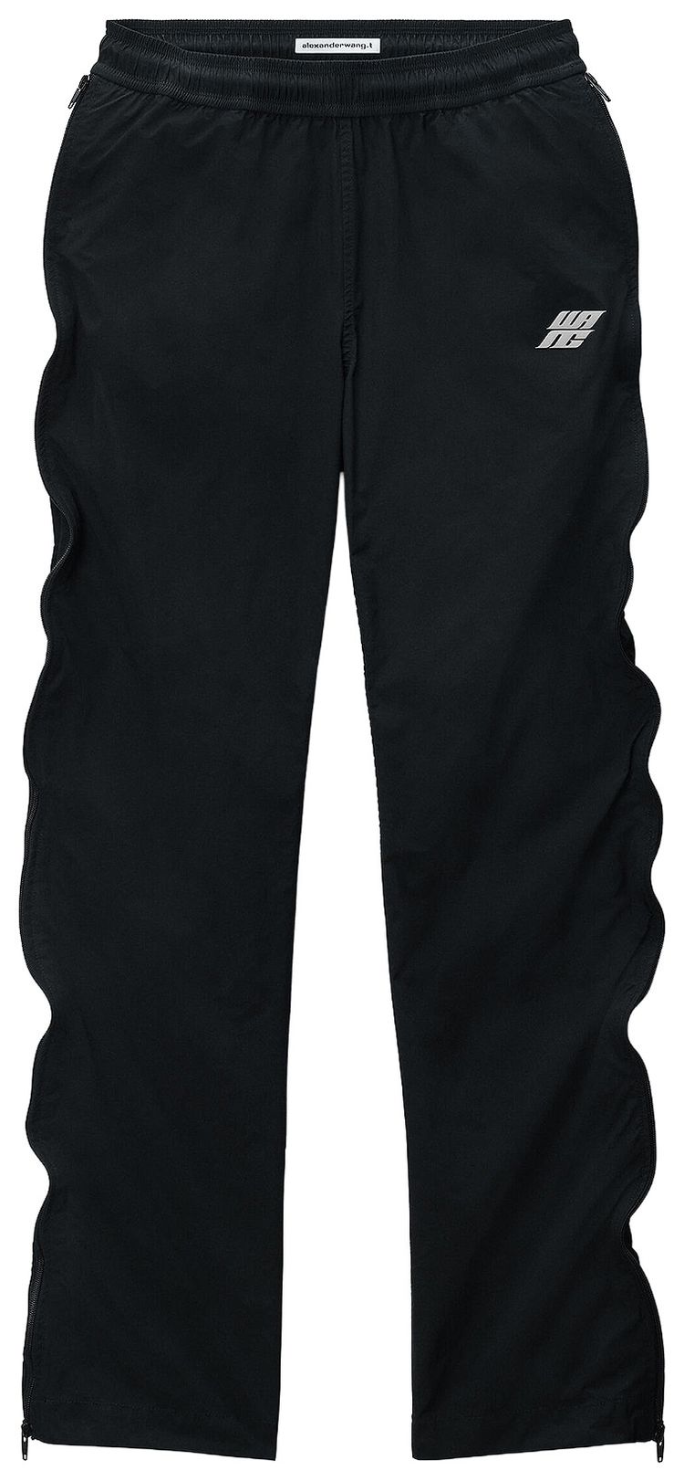 Alexander Wang Mid Rise Zip Track Pants Black