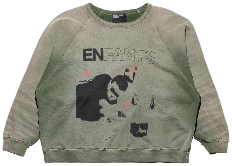 Enfants Riches Deprimes My Death My Life Raglan Sweatshirt Gardener Green