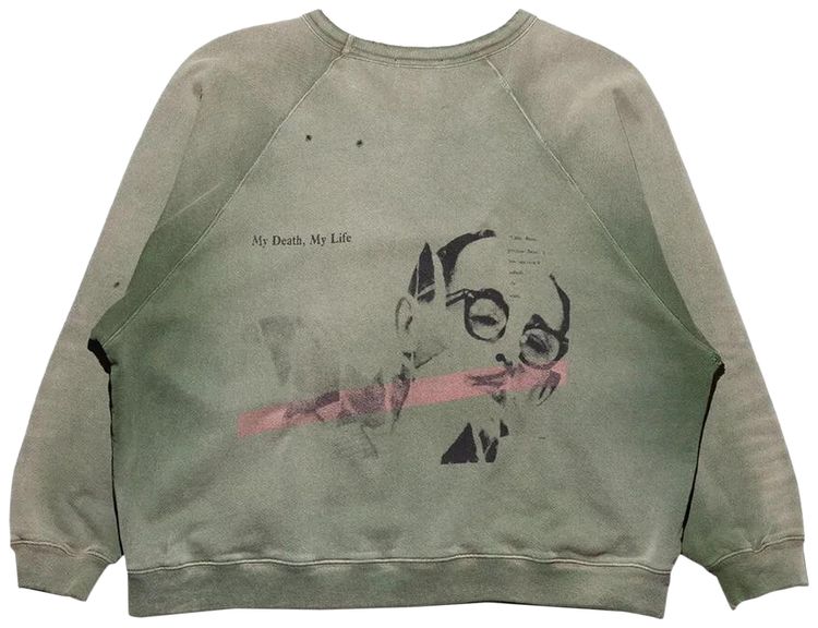 Enfants Riches Deprimes My Death My Life Raglan Sweatshirt Gardener Green