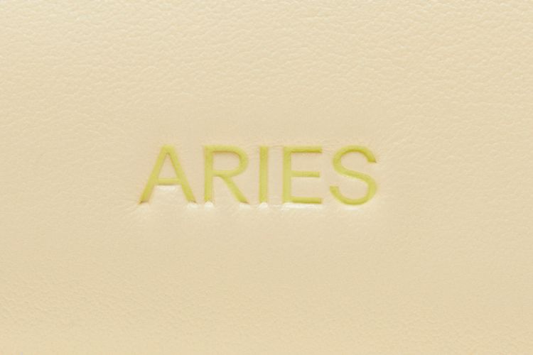 GOAT Horoscope Aries Mule Creamy IvoryMint Yellow