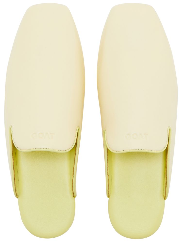 GOAT Horoscope Aries Mule Creamy IvoryMint Yellow