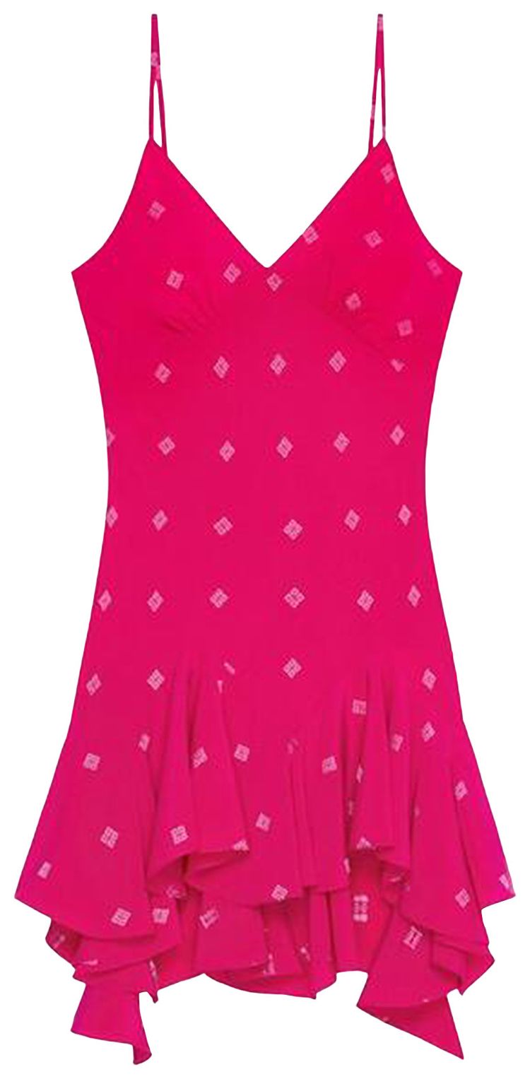 Givenchy Short Fluide Dress Fuchsia
