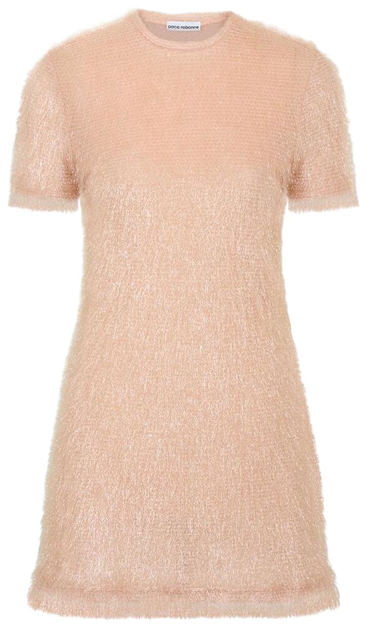 Rabanne Short Dress Light Pink