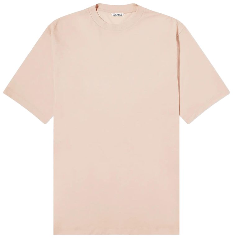 Auralee Super Soft Wool Jersey Tee Light Pink