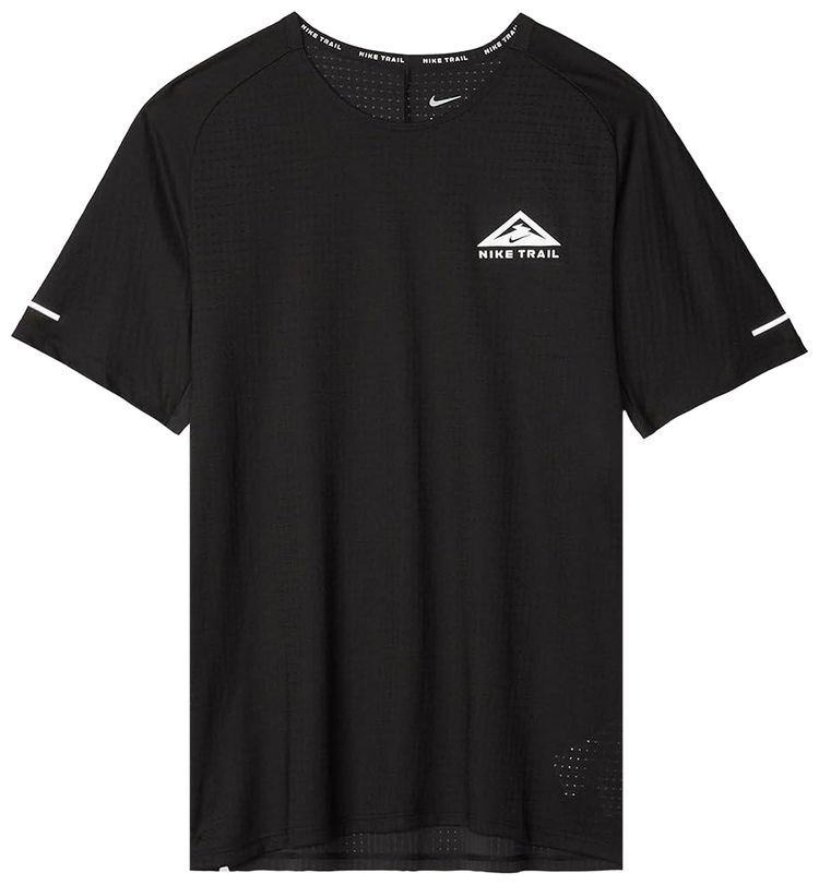Nike Trail Solar Chase T Shirt BlackWhite