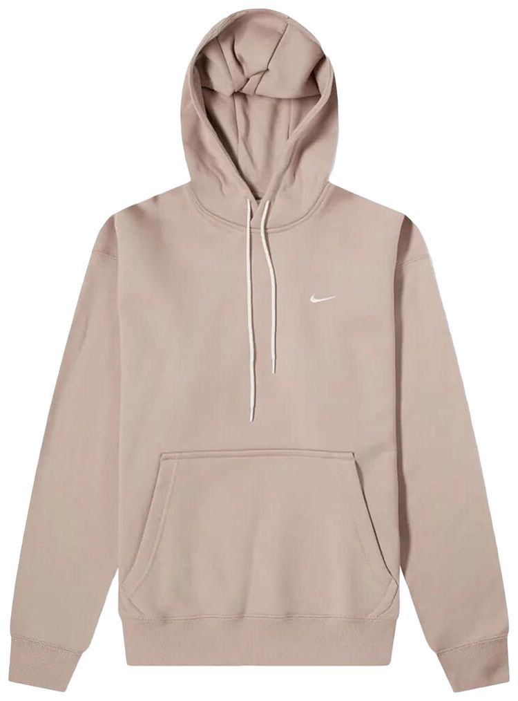 Nike Solo Swoosh Hooded Sweatshirt MaltWhite
