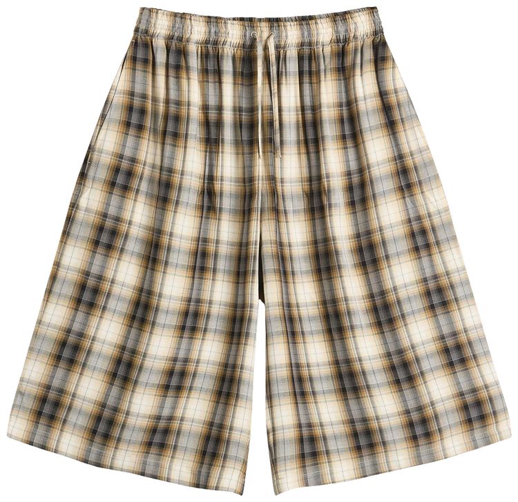 Acne Studios Check Shorts BeigeBlack