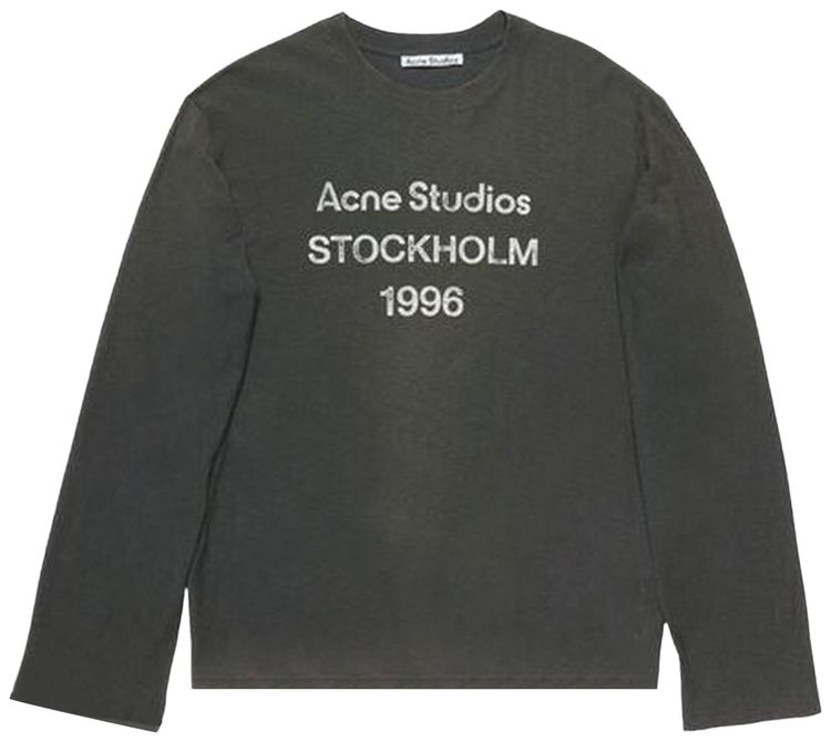 Acne Studios 1996 Long Sleeve T Shirt Faded Black