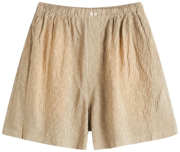 Acne Studios Monogram Shorts Warm Grey