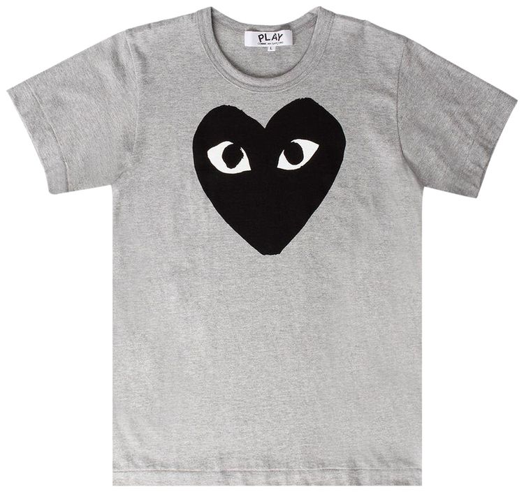 Comme des Garcons Play Big Heart T Shirt Grey