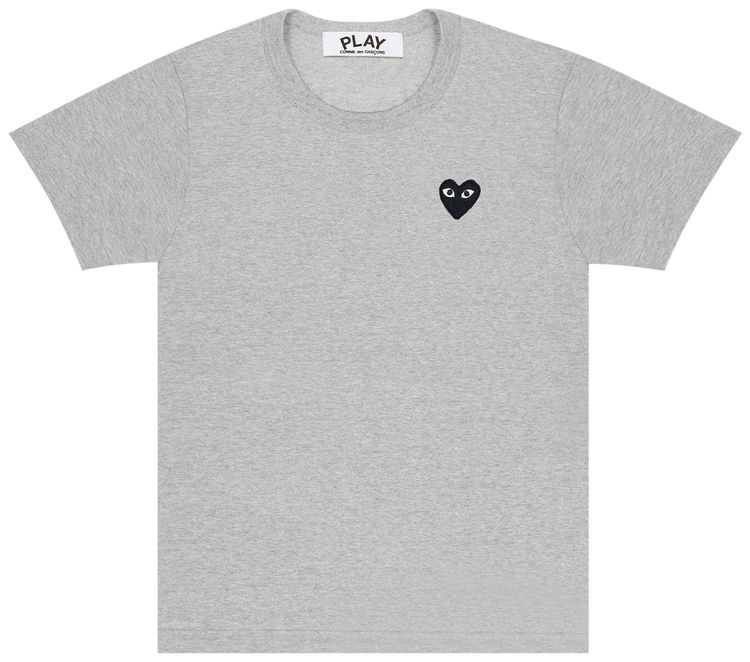 Comme des Garcons Play Double Heart Knitted Cardigan Black