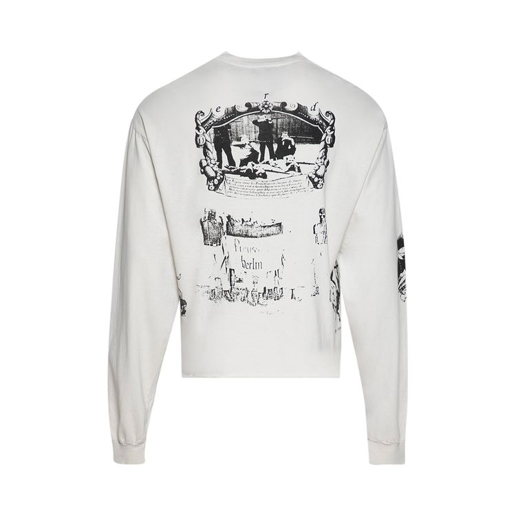 Enfants Riches Deprimes Napoleon Long Sleeve T Shirt Faded White