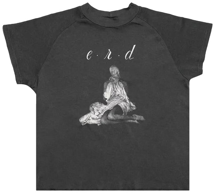 Enfants Riches Deprimes Woman In Sheet Raglan T Shirt Faded Black