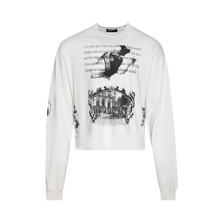 Enfants Riches Deprimes Napoleon Long Sleeve T Shirt Faded White