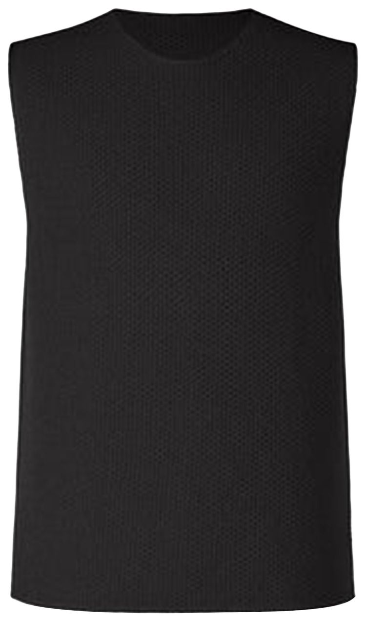 Homme Plisse Issey Miyake Rustic Knit Vest Black
