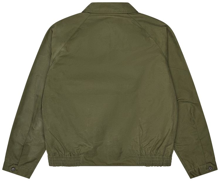 Bode Waxed Coachs Jacket Light Green