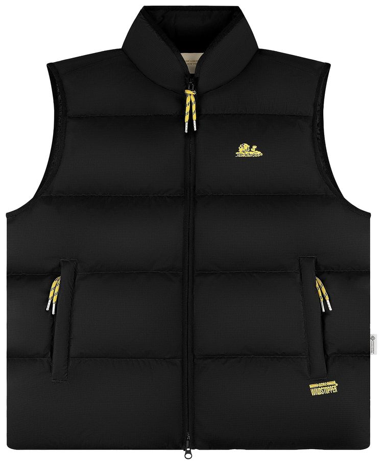 Aime Leon Dore Windstopper Unisphere Down Puffer Vest By GORE TEX Labs Jet Black